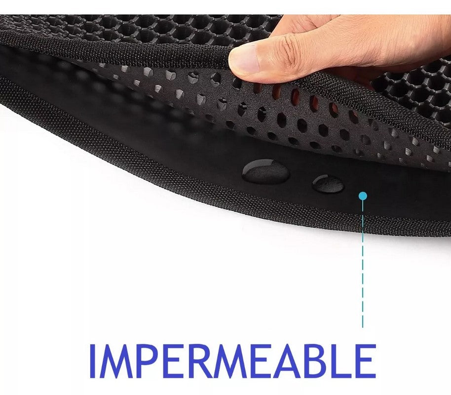 Alfombra Antiarena para Gatos – Doble Capa, Impermeable y Suave