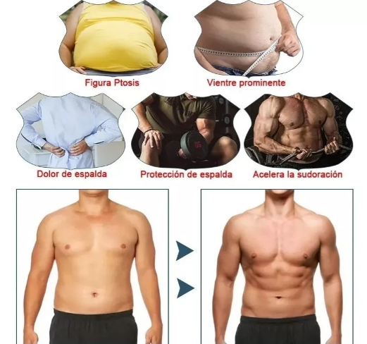 Faja Reductora Térmica para Hombre – Moldea, Reduce y Suda Más