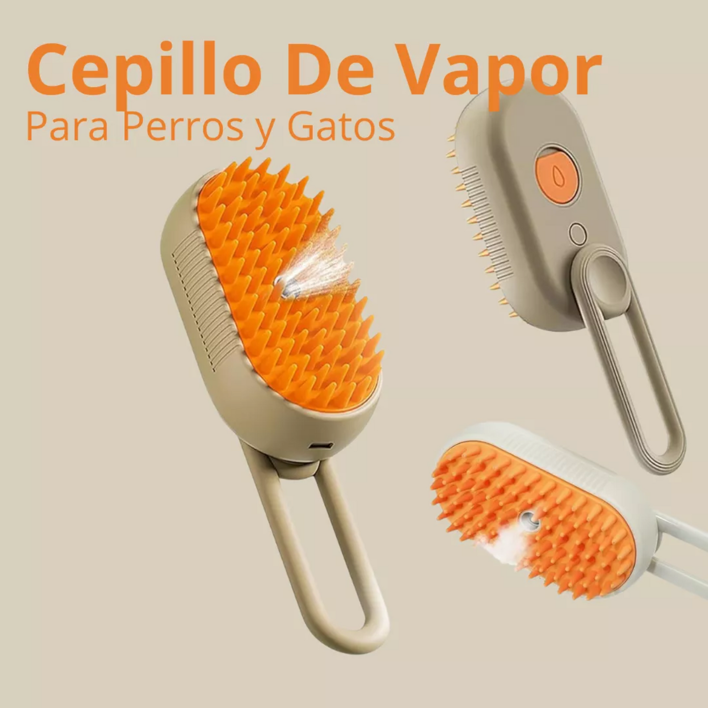 Groomly™ Cepillado inteligente, amor constante; Cepillo +Vapor + Recargable